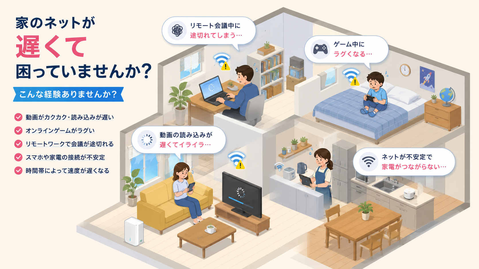 ネットワーク構築・改善（一般家庭向け）